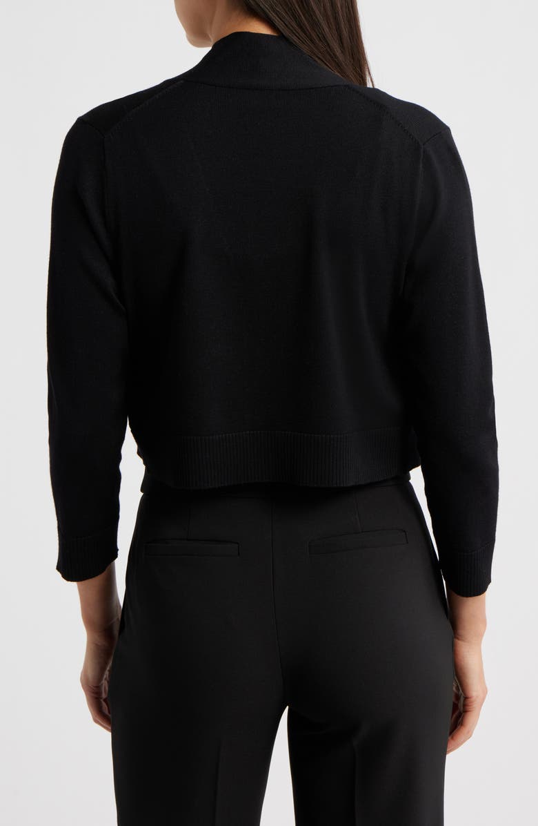 Anne Klein Kissing Front Shrug, Alternate, color, Anne Black