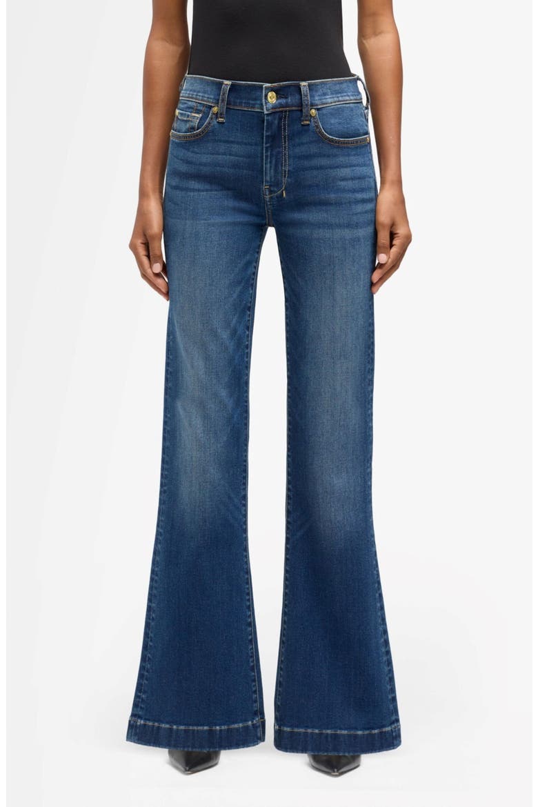 Dojo Mid Rise Flare Jeans, Main, color, MEDIUM MELROSE