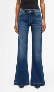 7 For All Mankind Dojo Mid Rise Flare Jeans