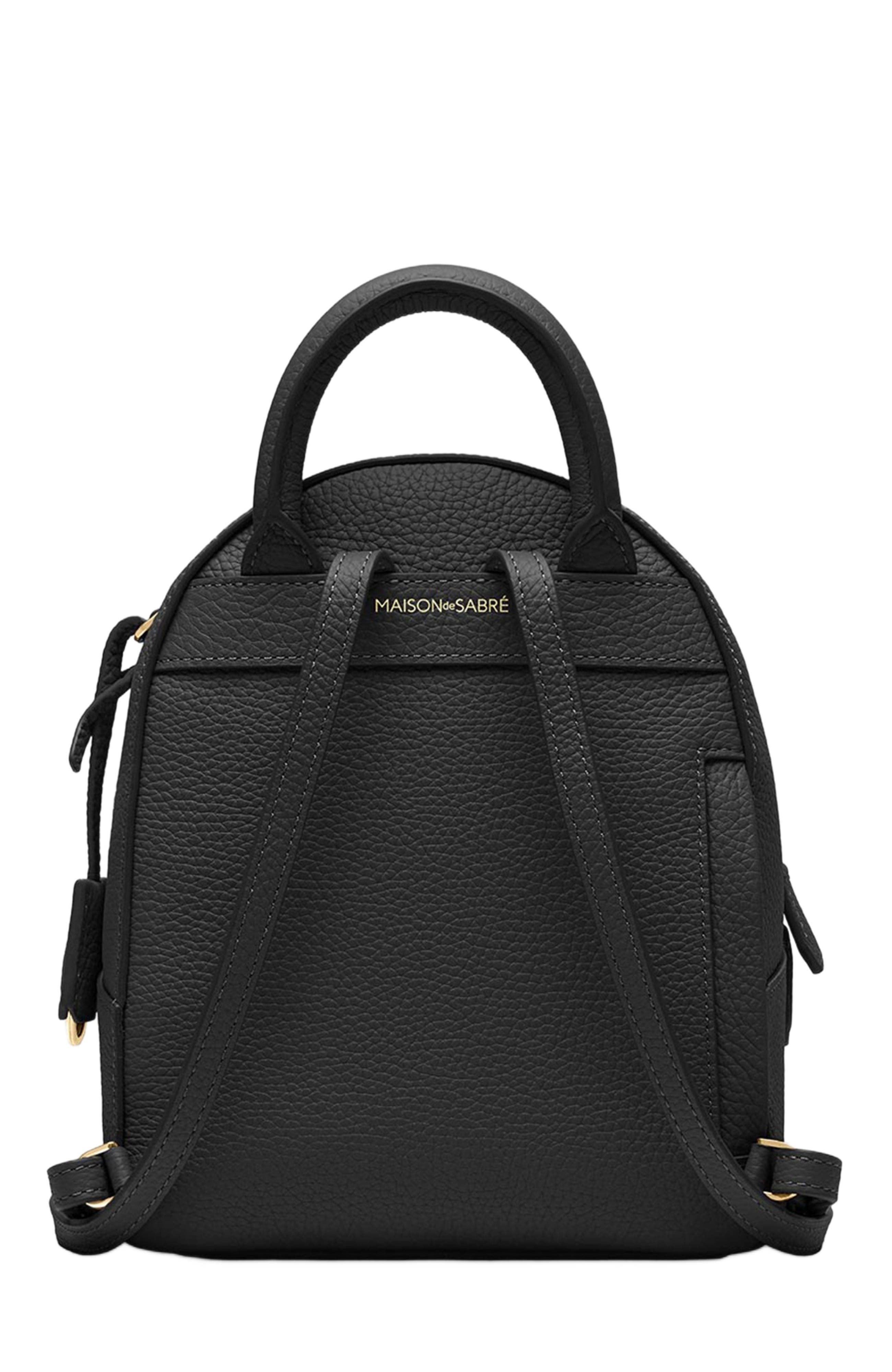 MAISON de SABRÉ Leather Mini Backpack, Alternate, color, 
