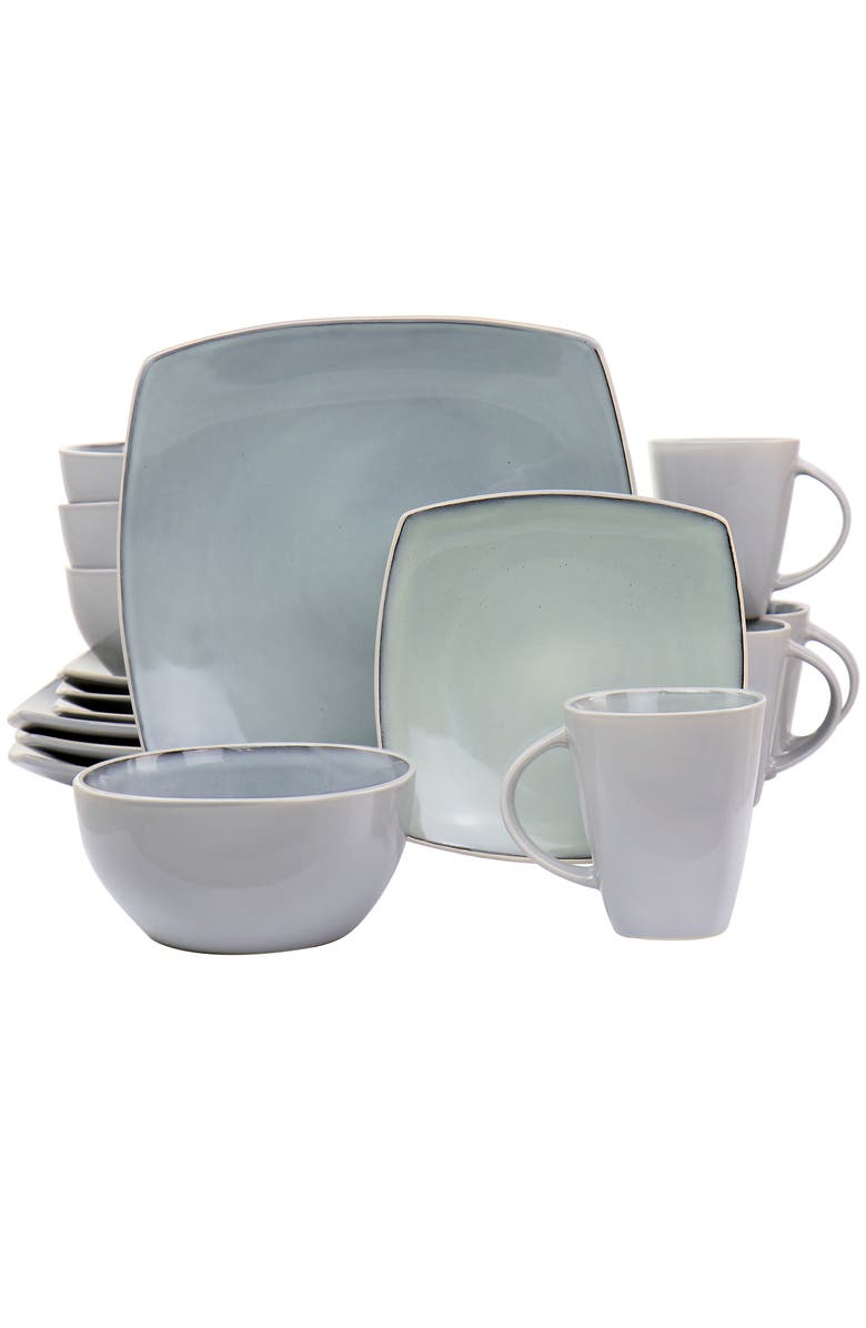 Gibson Elite 16 Piece Stoneware Dinnerware Set, Main, color,