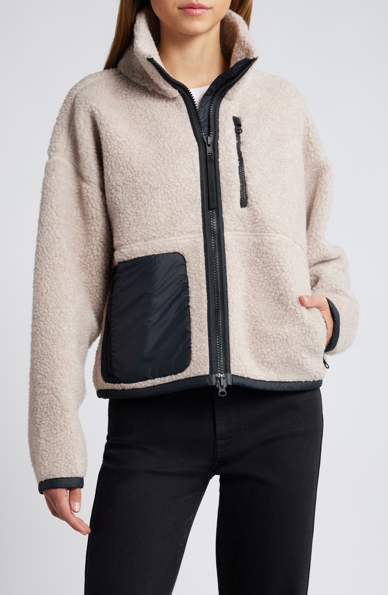 Canada Goose Simcoe Fleece Zip-Up Jacket, Main, color, Lucent Rose