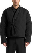 Manière De Voir Emil Quilted Wrap Puffer Jacket