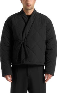 Manière De Voir Emil Quilted Wrap Puffer Jacket