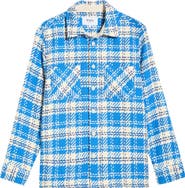 Wax London Whiting Oran Check Recycled Cotton Blend Overshirt