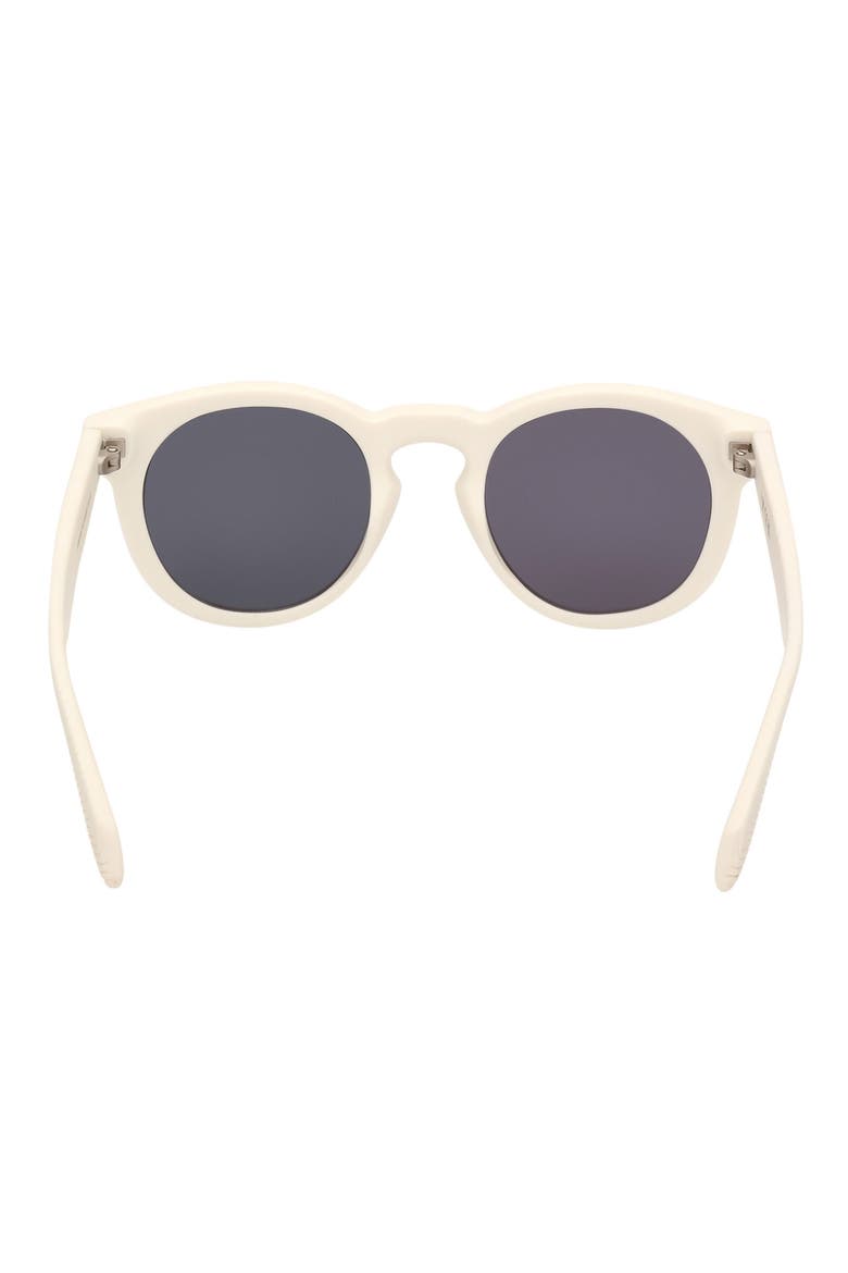 Round Sunglasses, Alternate, color, WHITE/ SMOKE