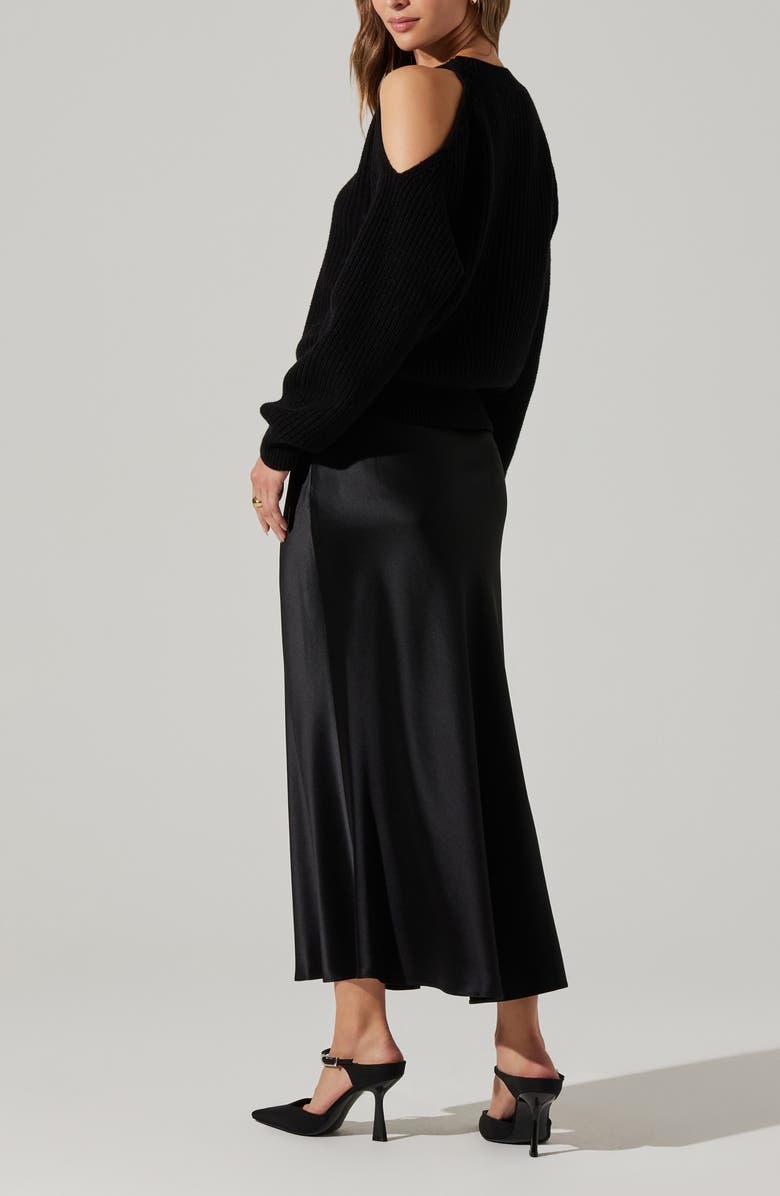 ASTR the Label Windey Satin Midi Skirt, Alternate, color,
