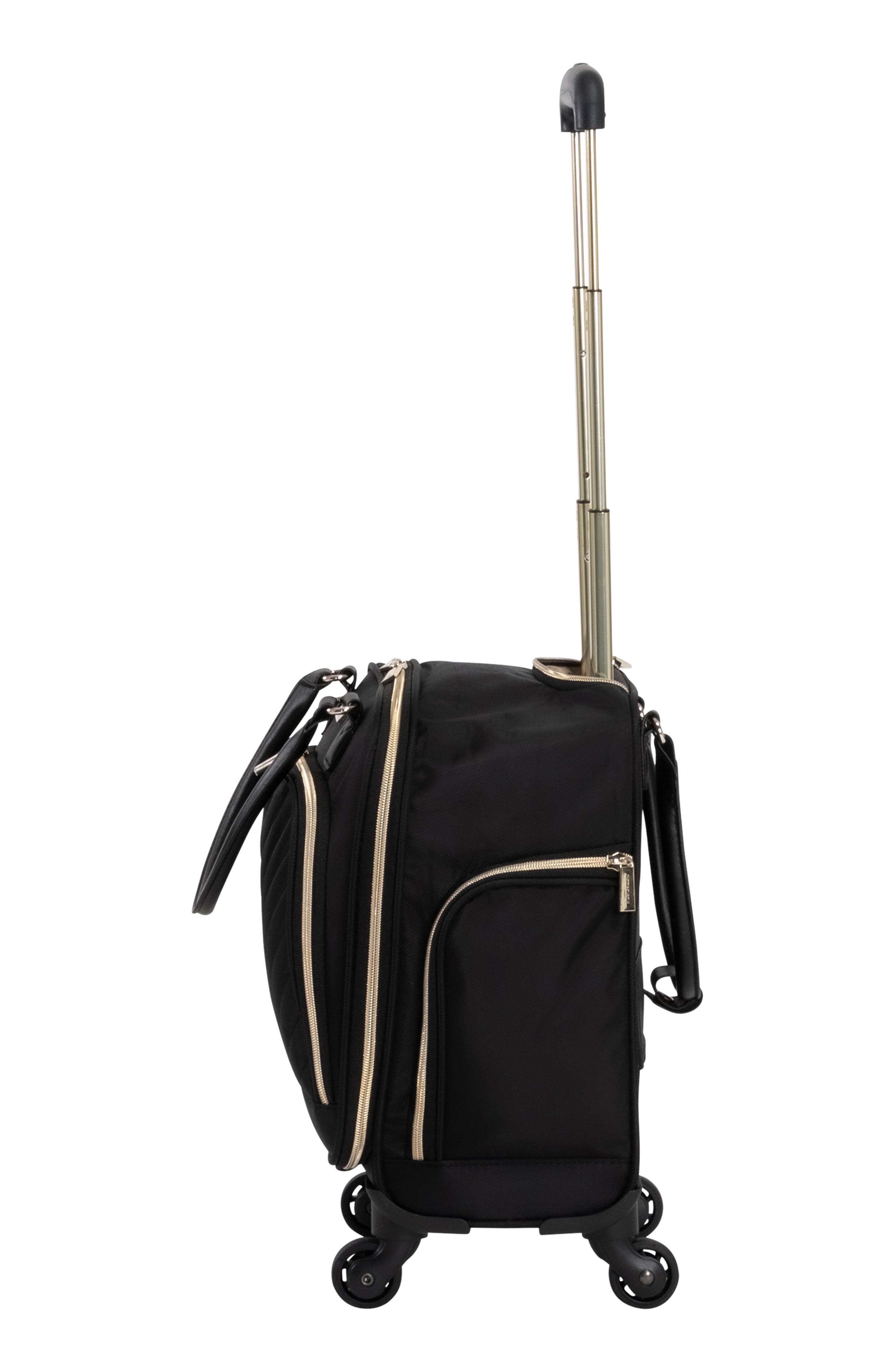 Kenneth Cole Chelsea Underseat Roller Luggage, Alternate, color, Black