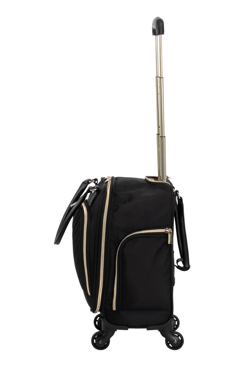 Chelsea Underseat Roller Luggage, Alternate, color, BLACK