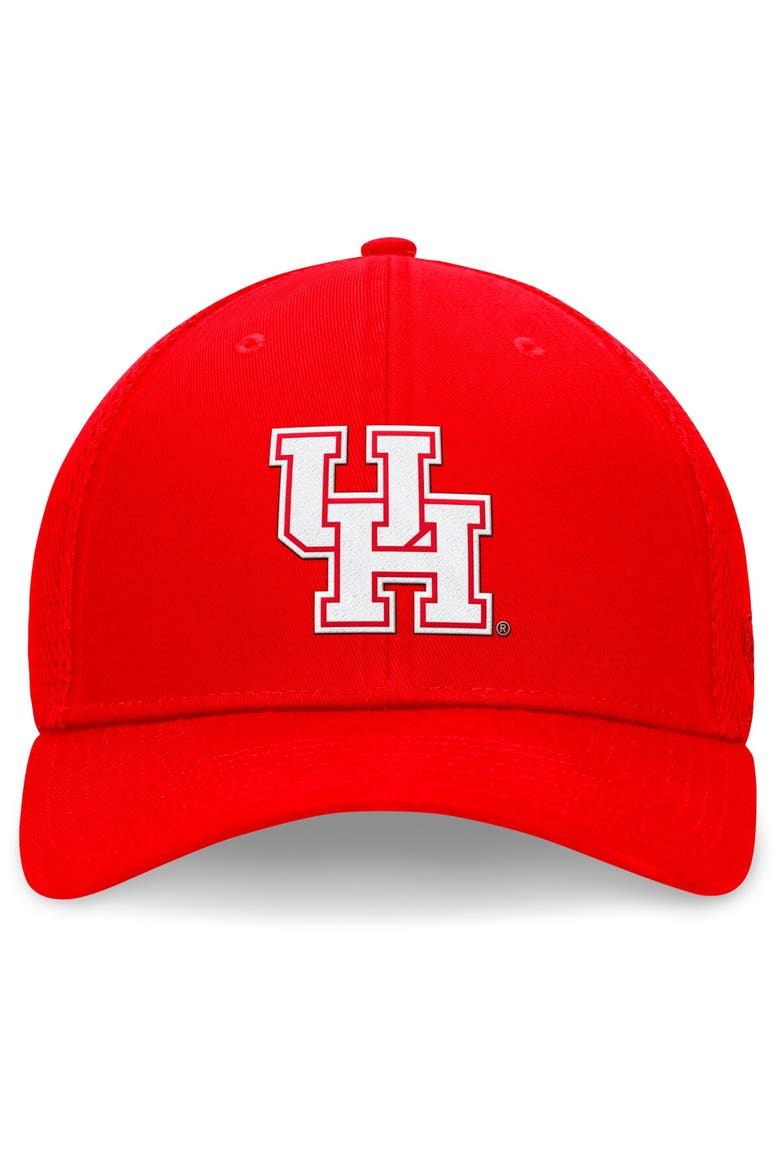 Men's Top of the World Red Houston Cougars Spacer Flex Hat, Alternate, color, Red