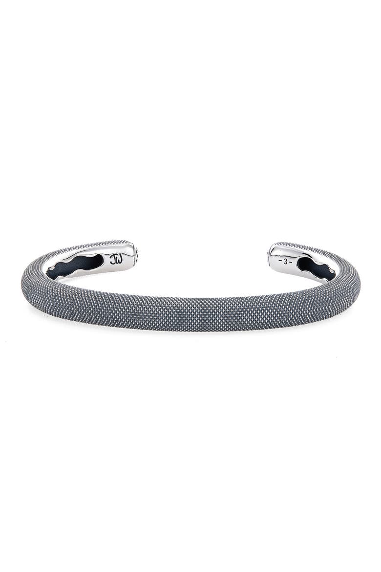 Men's River Goosebumps Sterling Silver Cuff Bracelet, Main, color, STERLING SILVER
