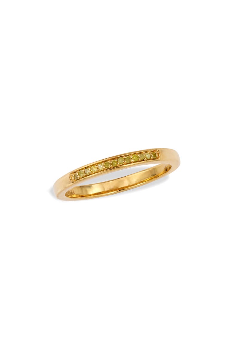 Diamond Stackable Band Ring, Main, color, YELLOW