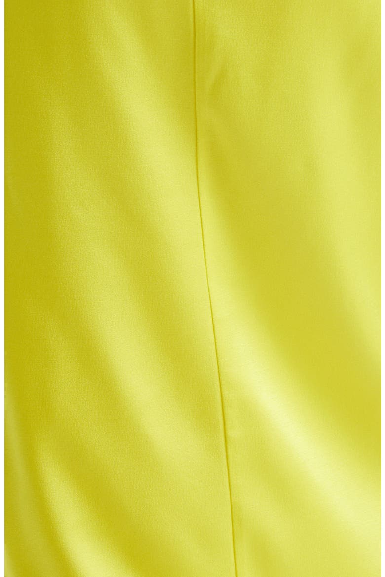 Draped Satin Skirt, Alternate, color, BRIGHT YELLOW