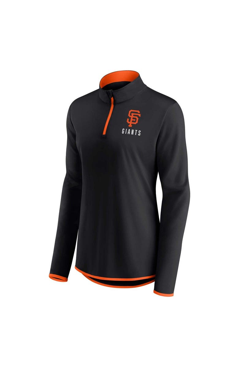 FANATICS Women's Fanatics Branded Black San Francisco Giants Worth The Drive Quarter-Zip Jacket, Alternate, color, 