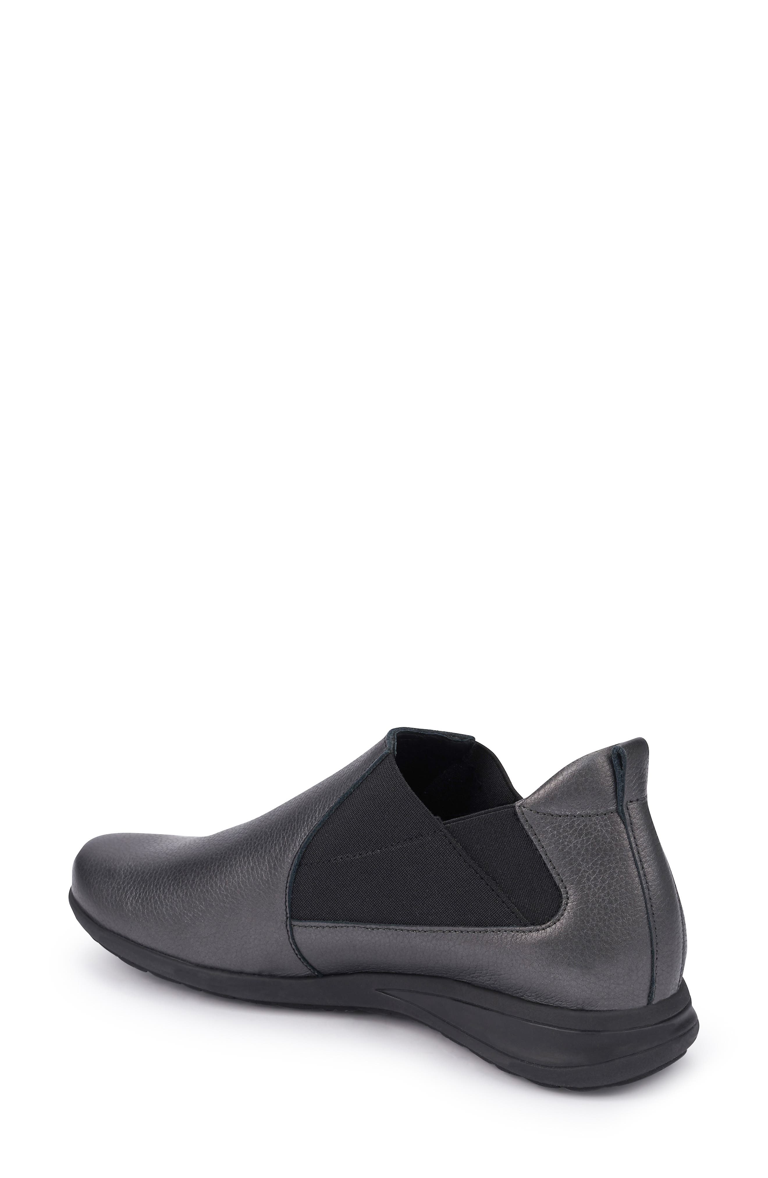 Nellie Slip-On, Alternate, color, GRAPHITE LEATHER