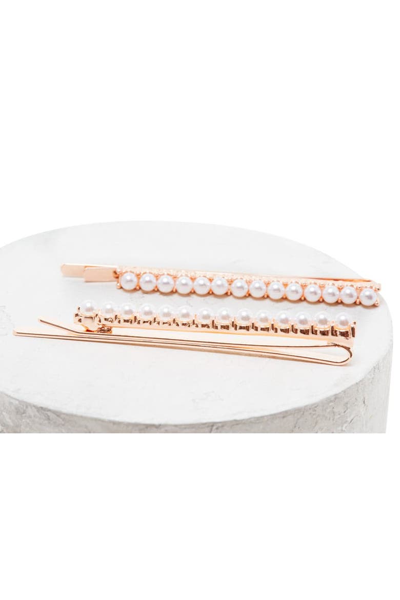 Hair Pin Set, Alternate, color, Rose Gold