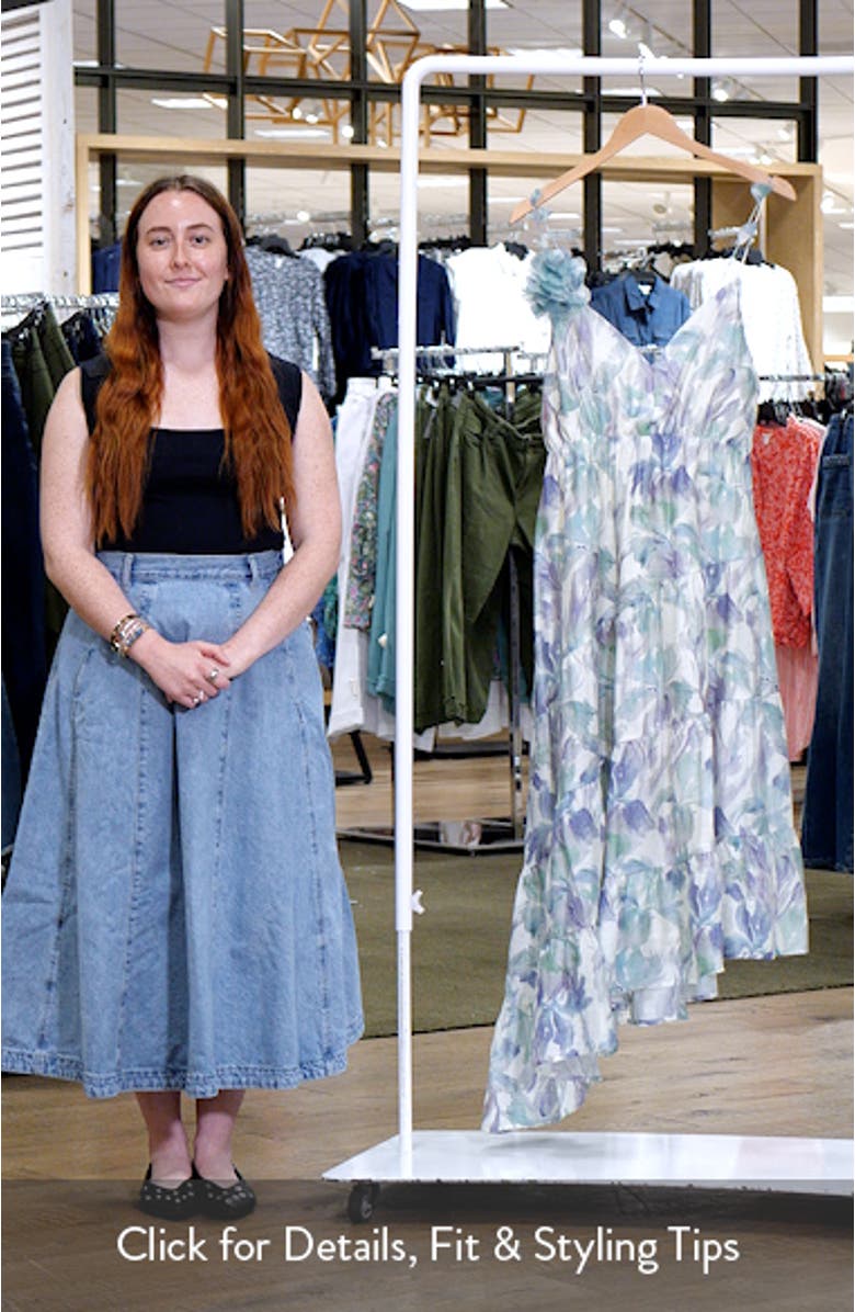 Moret Floral Asymmetric Hem Dress, sales video thumbnail