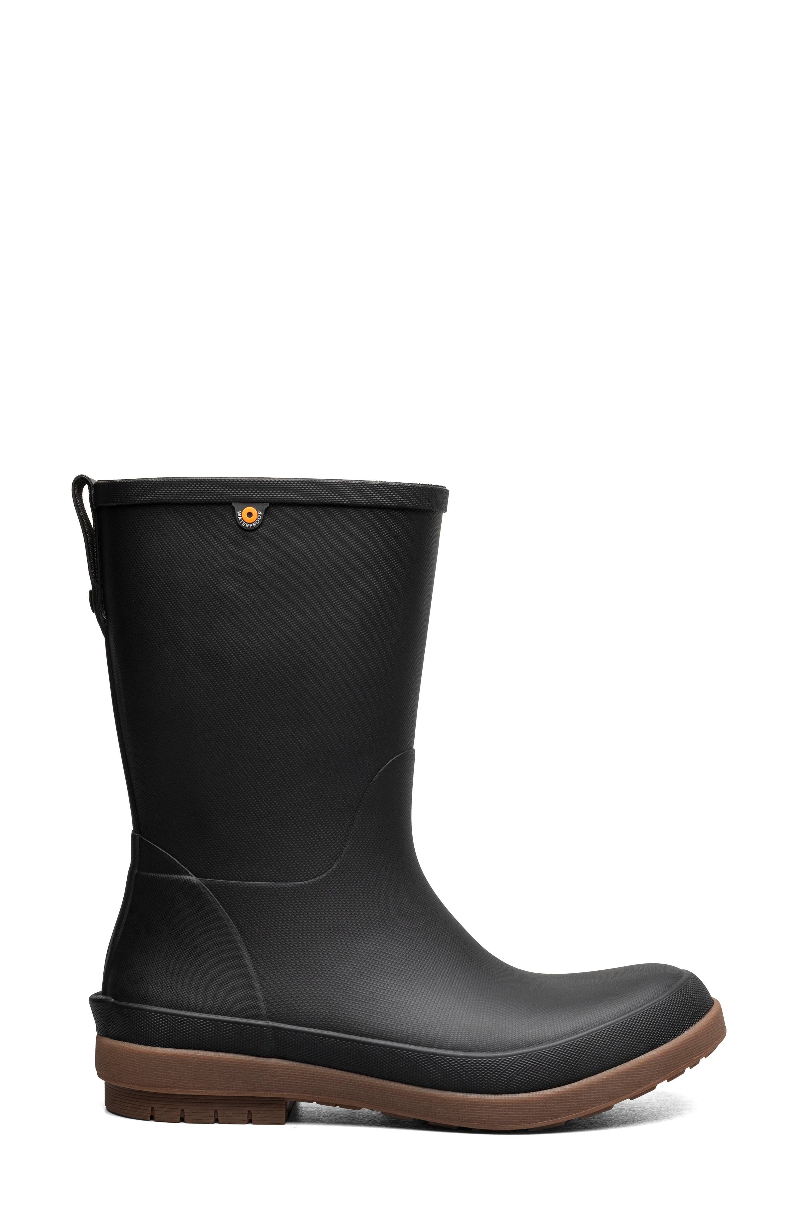 Bogs Amanda II Waterproof Rain Boot, Alternate, color, Black