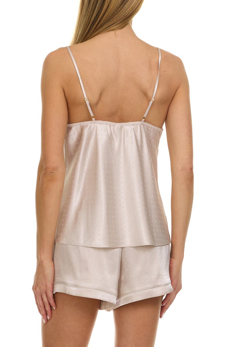 Flora Nikrooz Jamie 2.0 3-Piece Pin Dot Travel Pajamas, Alternate, color, Mink