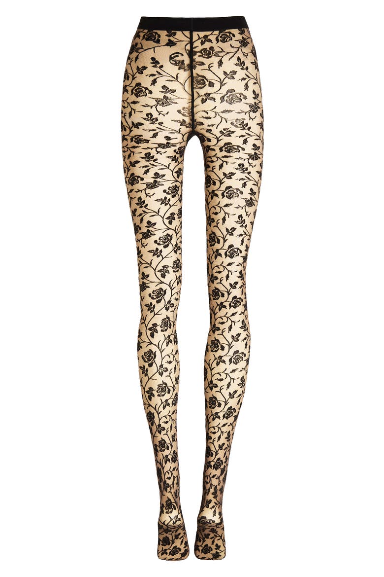 Rose Tights, Alternate, color, FAIRLY LIGHT/ BLACK