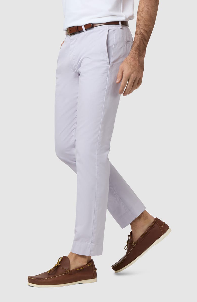 Sid Mashburn Garment Dye Slim Straight Leg Field Pants, Alternate, color, Lavender Ap Twill