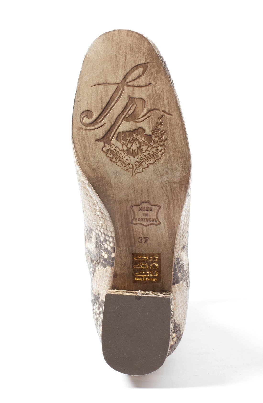 Cecile Block Heel Bootie, Alternate, color, TAUPE SNAKE PRINT LEATHER