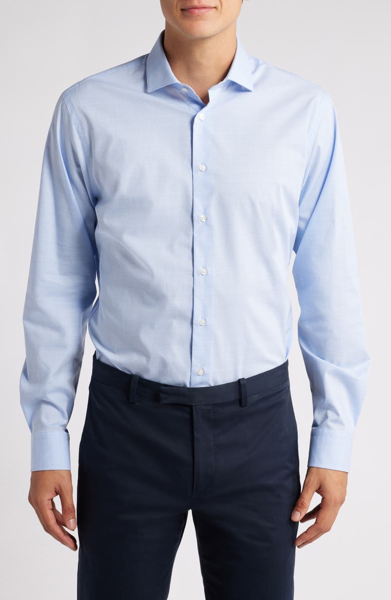 Nordstrom Easy Care Extra Trim Fit Plaid Dress Shirt, Main, color,