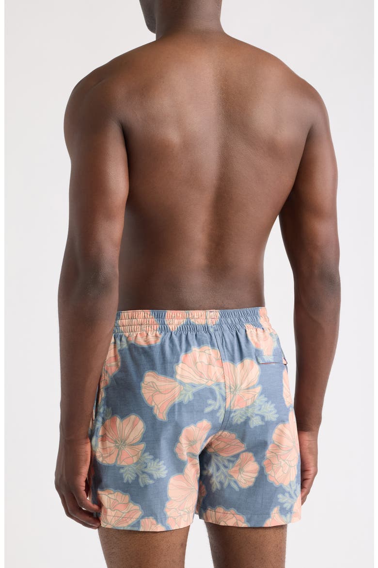 The Great Grand Poppy 5.5-Inch Swim Trunks, Alternate, color, NAVY