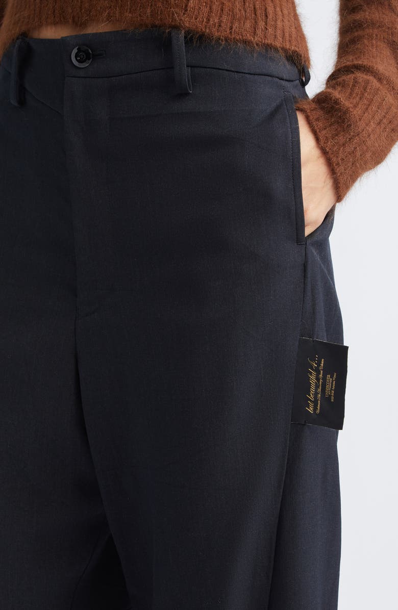 Undercover Baggy Wool Pants, Alternate, color, T.charcoal
