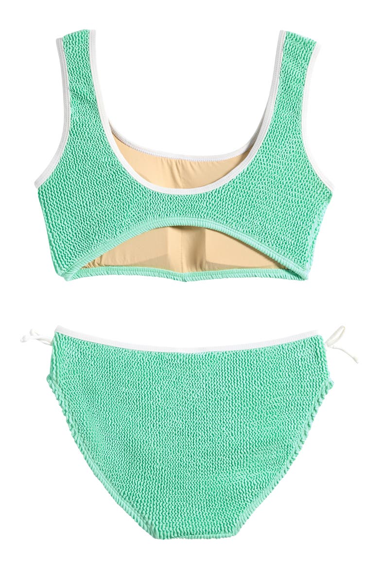 Crinkle Mint 2-Piece Swimsuit, Alternate, color, MINT