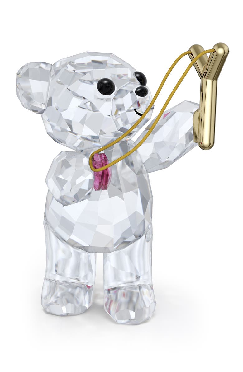 Swarovski Kris Bear Sending You Love Crystal Figurine, Main, color, Crystal Multi