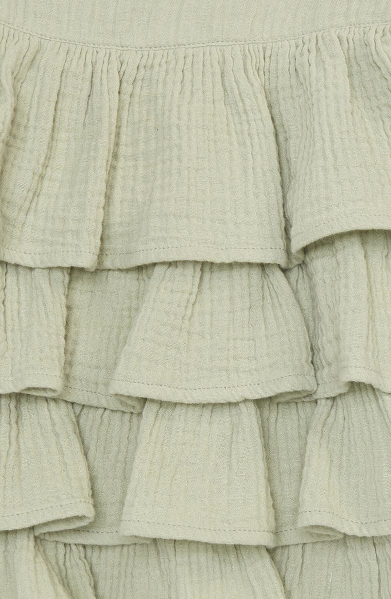 Nordstrom Tiered Ruffle Cotton Gauze Dress & Bloomers, Alternate, color, 
