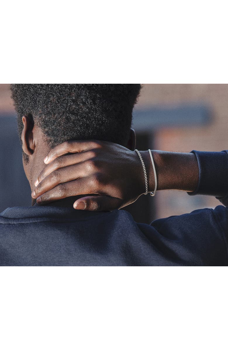 Monica Vinader Heirloom Woven Fine Chain Bracelet, Alternate, color, Silver