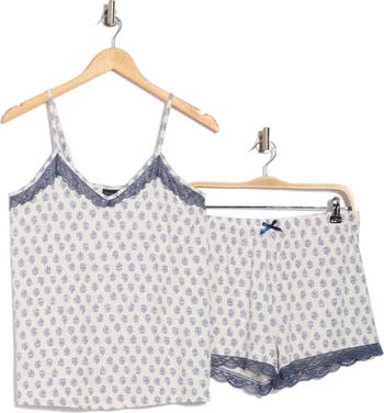 Lace Trim Short Pajamas