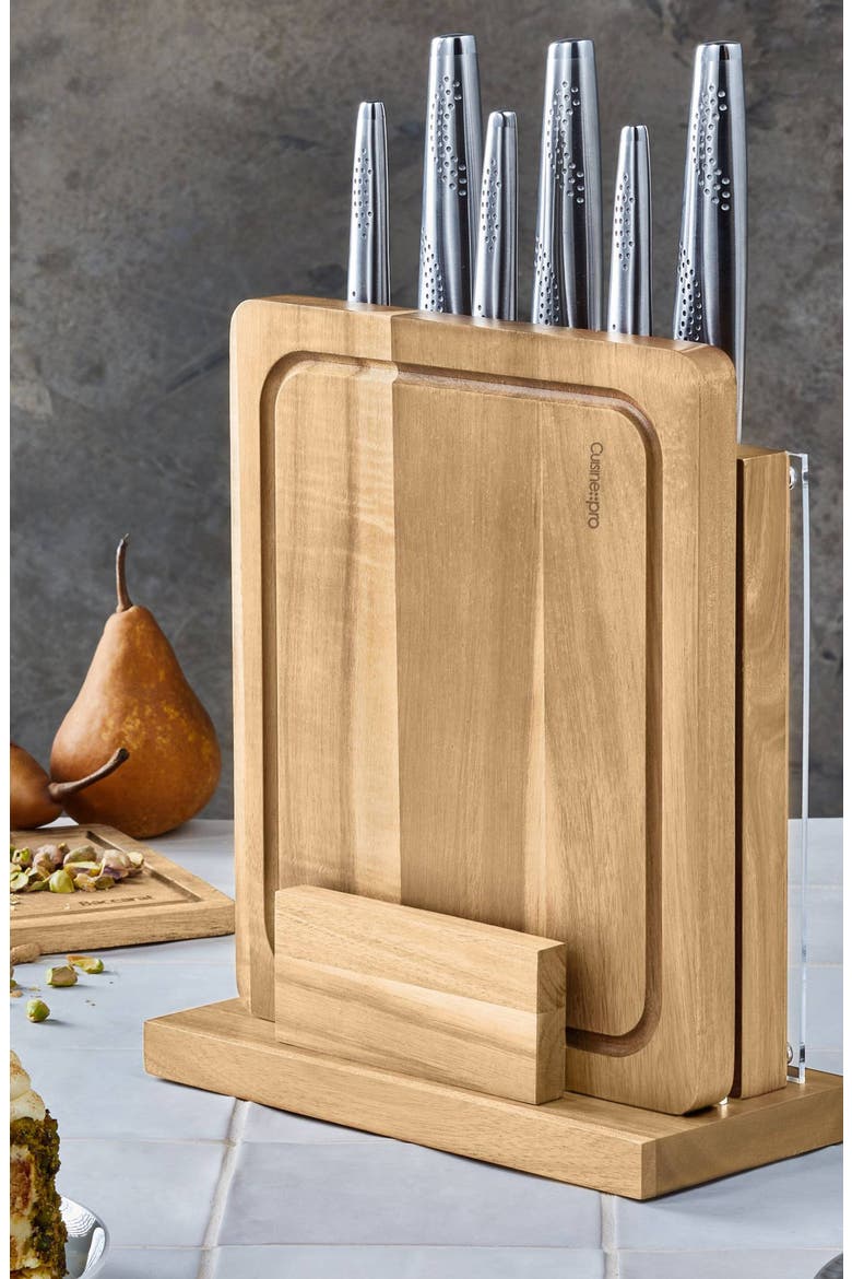 iD3® SAMURAI® Sato 7-Piece Knife Block With Cutting Board, Alternate, color, Silver