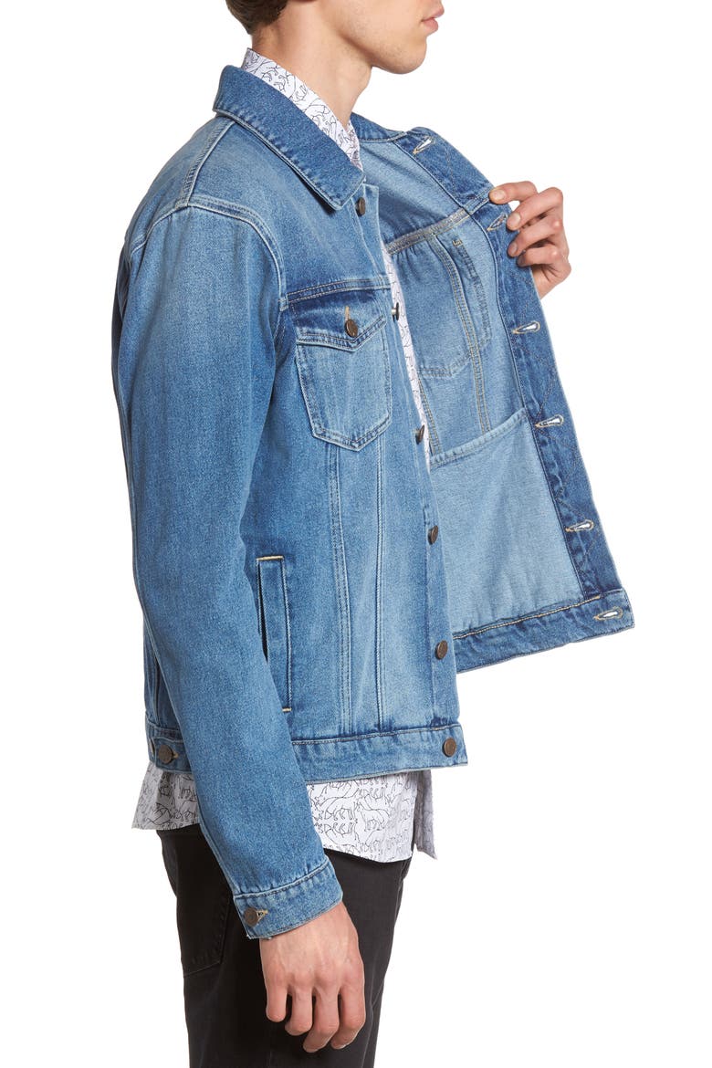Griffin Denim Jacket, Alternate, color, BLUE