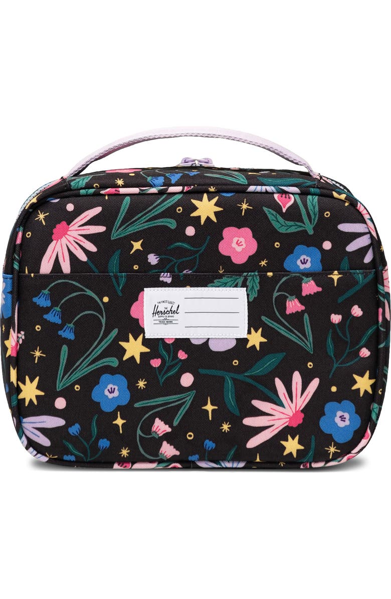 Herschel Supply Co. Kids' Pop Quiz Lunch Bag, Alternate, color, Enchanted Garden