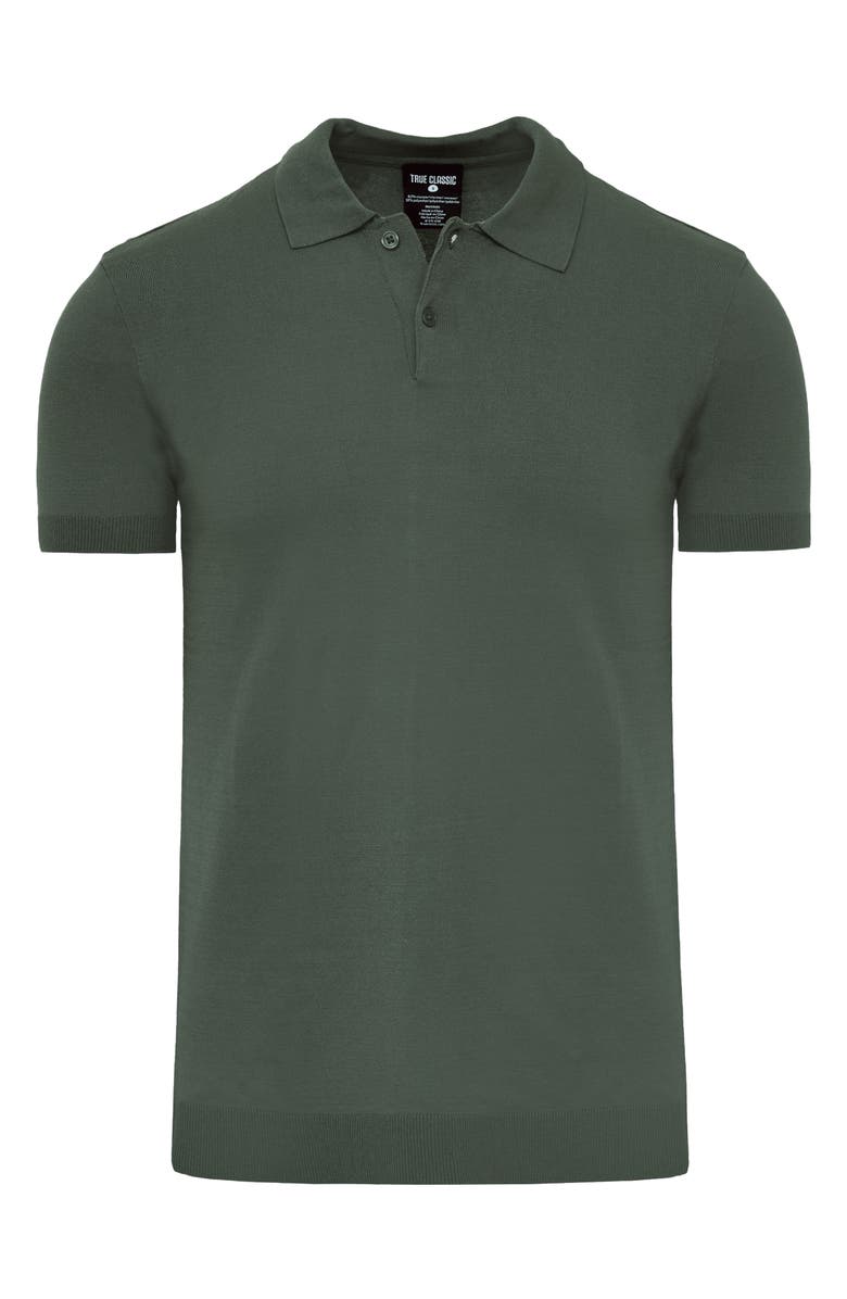 True Classic Sweater Polo, Alternate, color, Moss