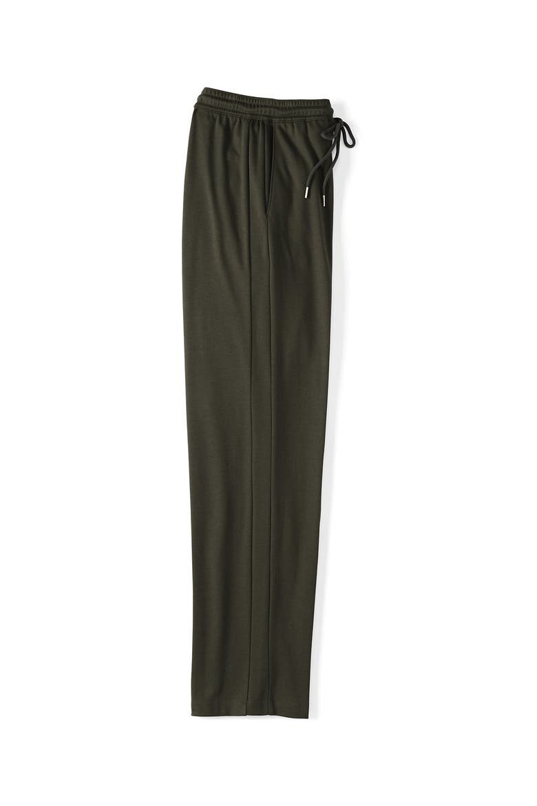 Sport Knit High Rise Pull On Relaxed Straight Leg Pants, Alternate, color, Forest Moss