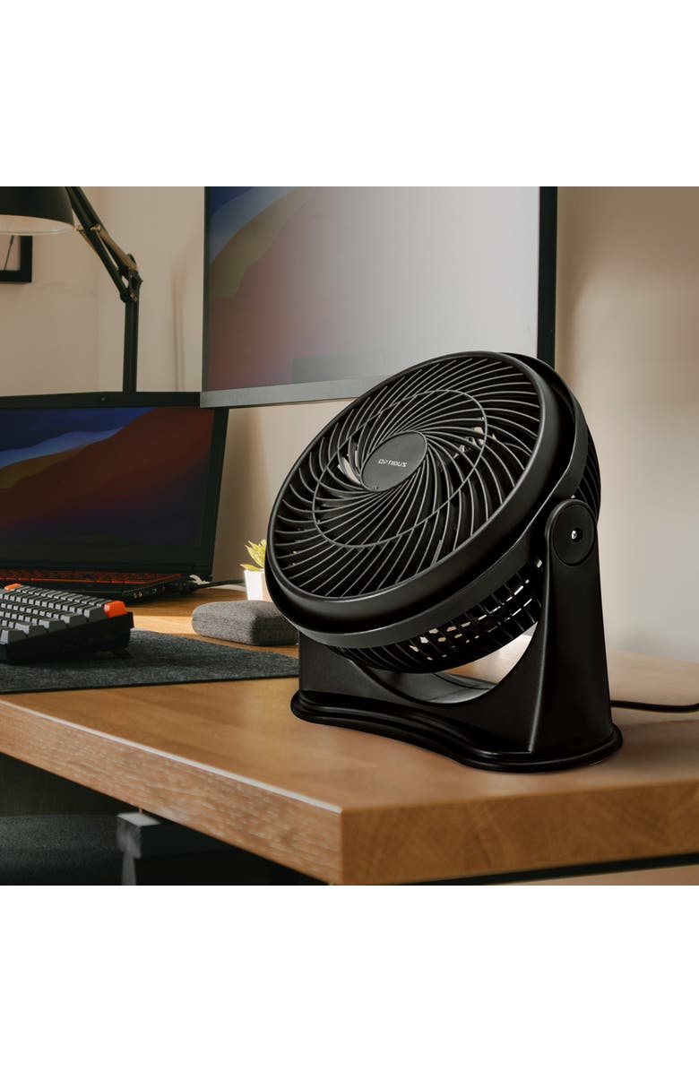 Optimus F-7080 8 Inch 15 Watt High-Performance Air Circulator Fan, Alternate, color, Black