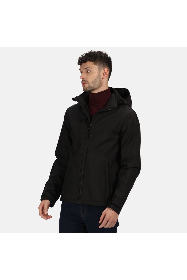 Venturer Three Layer Soft Shell Jacket, Alternate, color, Black
