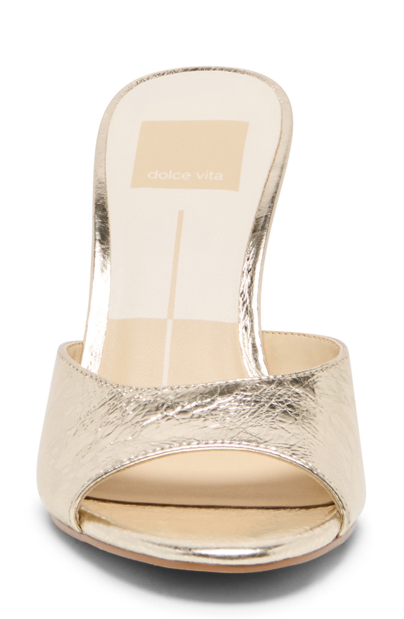 Rosha Slide Sandal, Alternate, color, LIGHT GOLD LEATHER