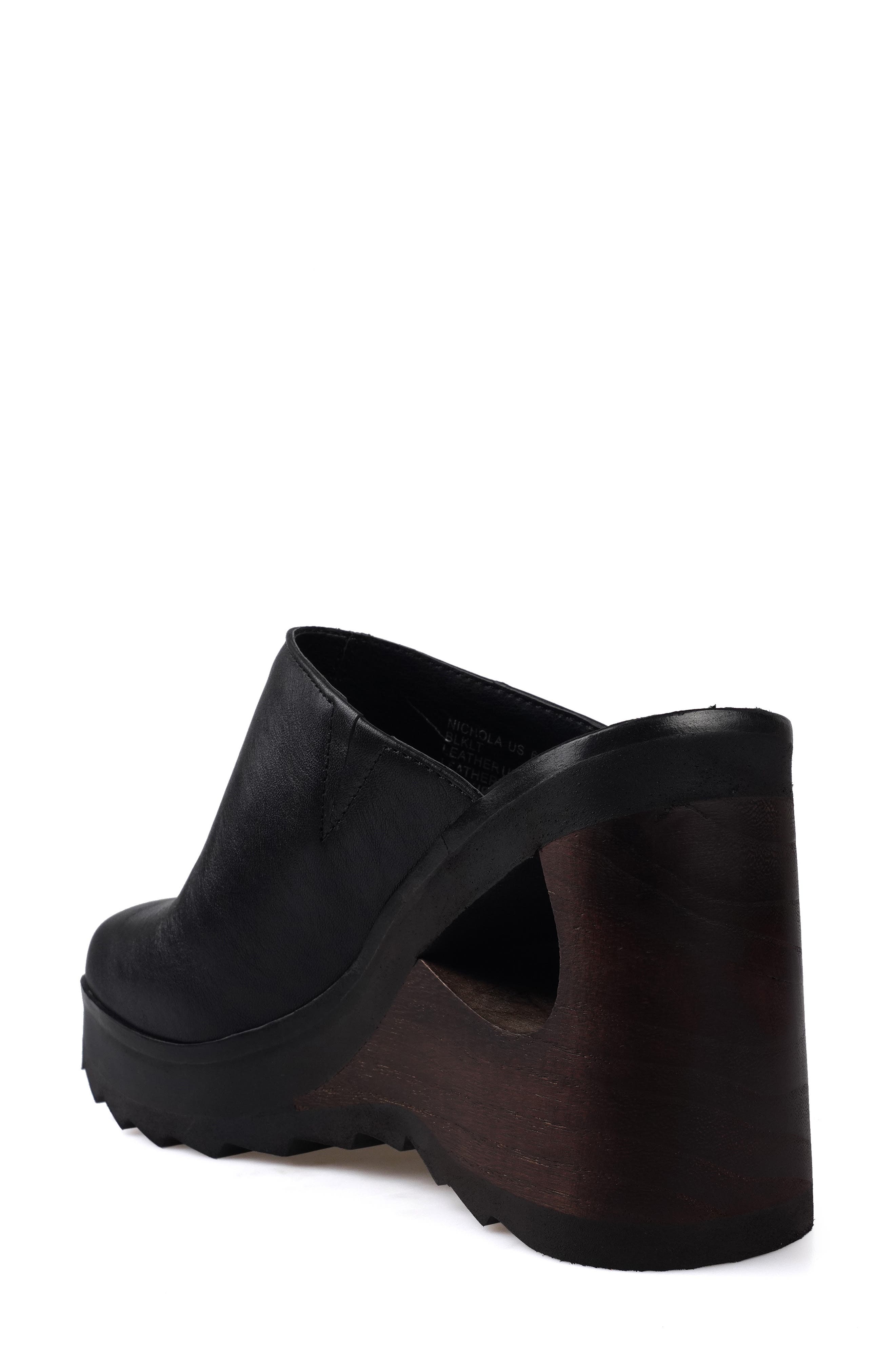 Candie's Nichola Platform Wedge Clog, Alternate, color, Black