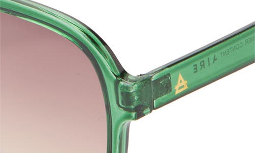Aire Whirlpool 53mm Aviator Sunglasses In Emerald/warm Smoke Mono