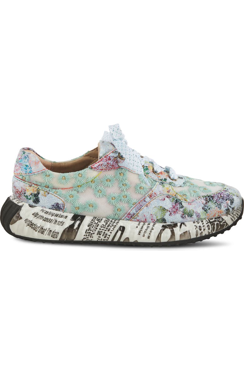 L'Artiste by Spring Step Daisymae Embroidered Sneaker, Alternate, color, Blue Multi