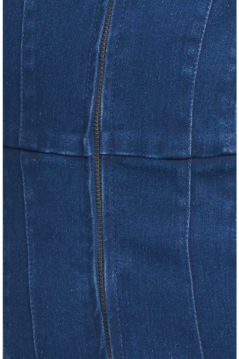 Wide Leg Denim Jumpsuit, Alternate, color, MEDIUM INDIGO