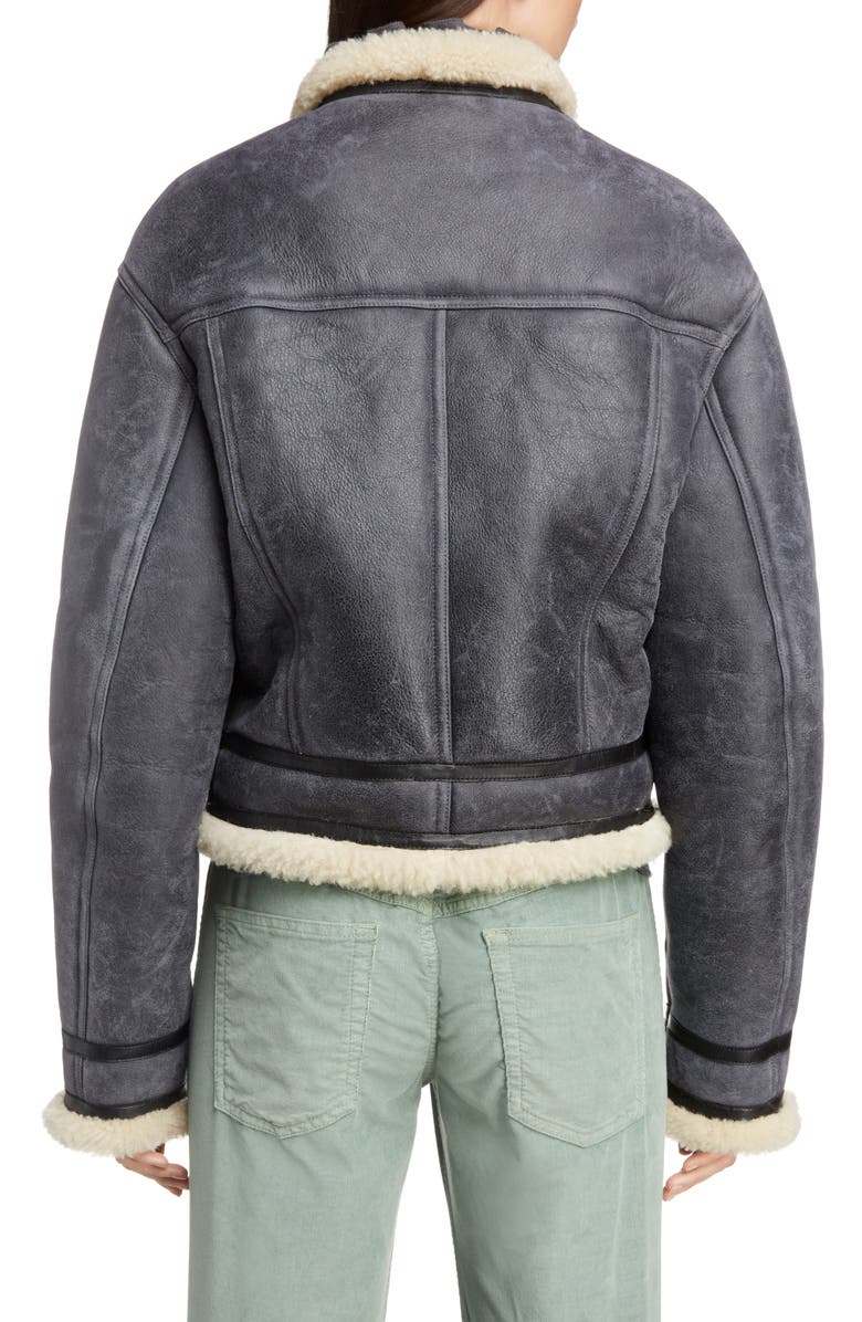Isabel Marant Étoile Addy Genuine Shearling Jacket, Alternate, color,
