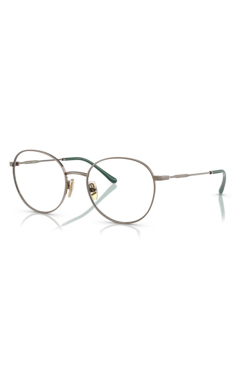 VOGUE 52mm Round Optical Glasses, Alternate, color, 