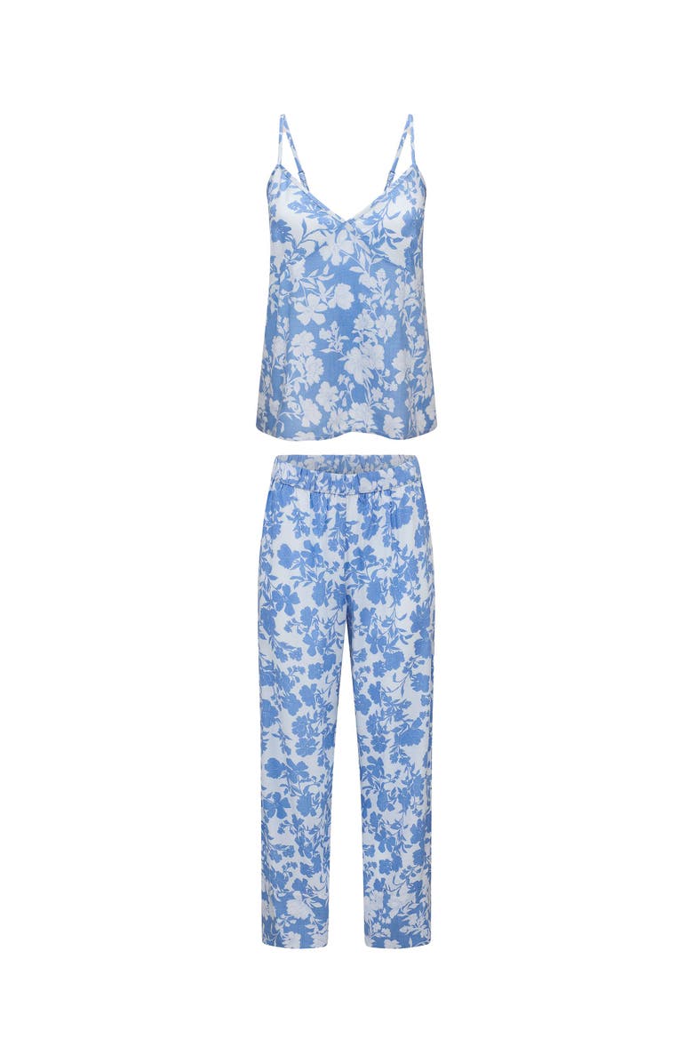 Adore Me Nessa Pajama Cami & Pant Set, Alternate, color, Floral Blue