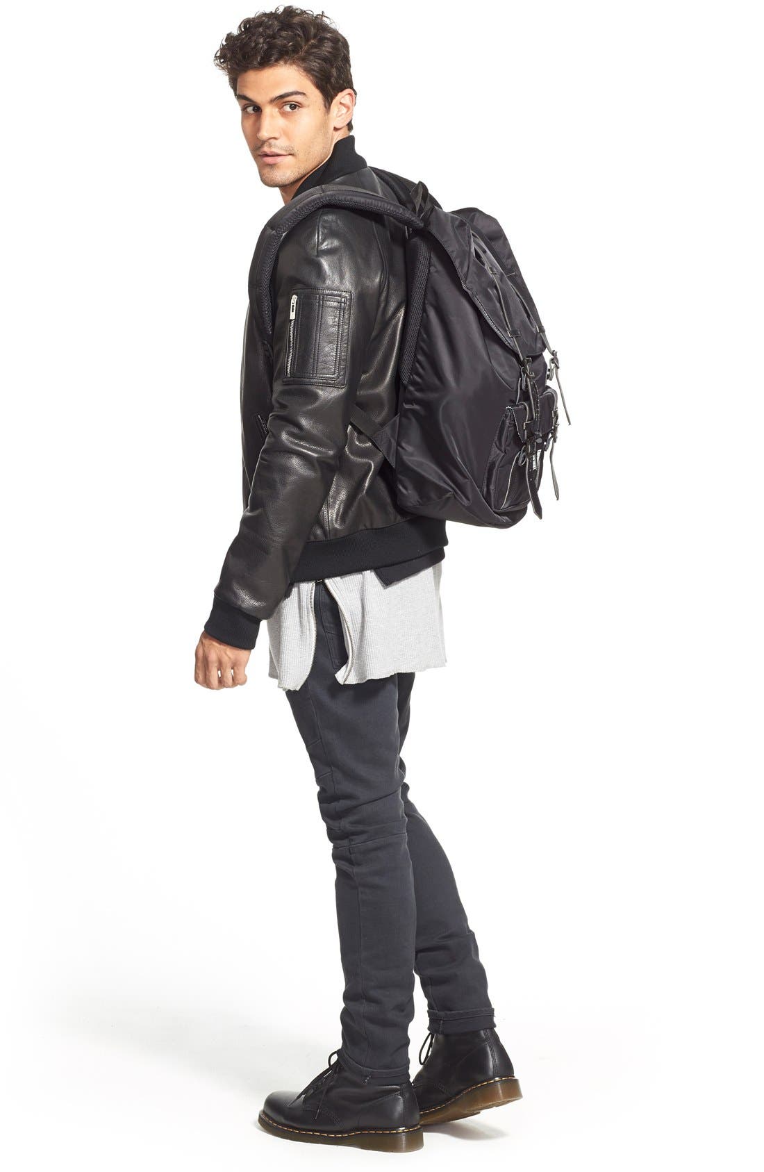 'Little America' Backpack, Alternate, color, NYLON BLACK